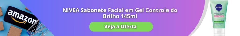 NIVEA Sabonete Facial em Gel Controle do Brilho 145ml - Remove as impurezas com uma microesfoliação, limpa sem produzir espuma, contém vitamina E e é indicado para pele mista e oleosa